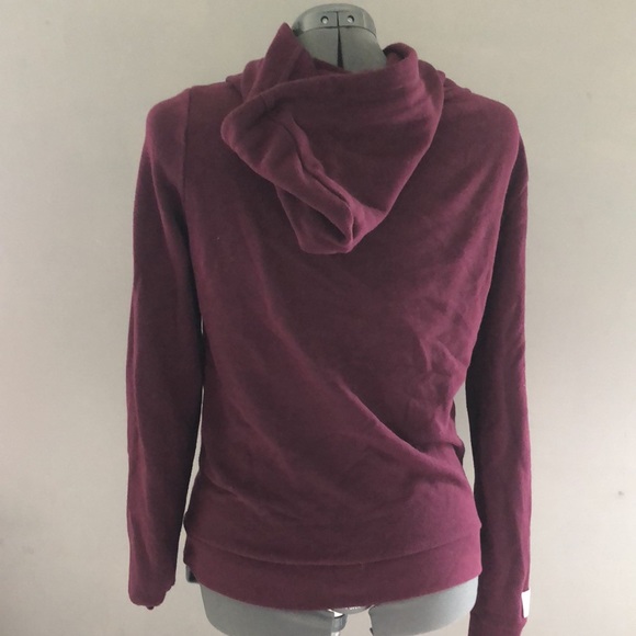 Pink Victoria Secret 3/4 zipper hooded sweatshirt - Picture 3 of 8